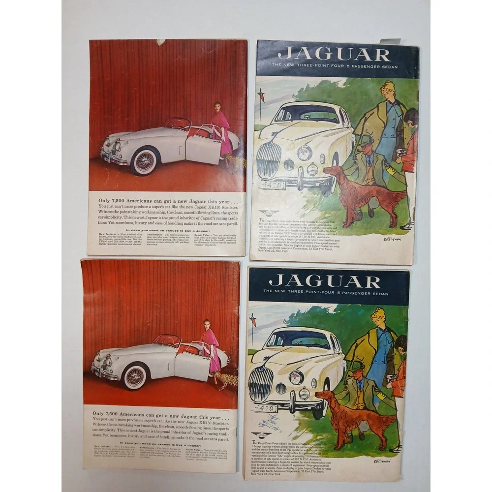 VINTAGE 1958 ROAD AND‎ TRACK MAGAZINE LOT OF 4 ISSUES RACING PERFORMANCE CARS